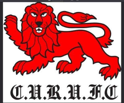 CURUFC Lion and Text VECTOR (red black)