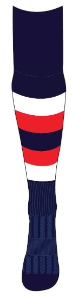 WBS 1st XV Socks (Navy/Red/White) - Medium (3/6)