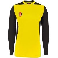 Tewin CC  Pro performance T20 Long Sleeve Shirt - Yellow-Black