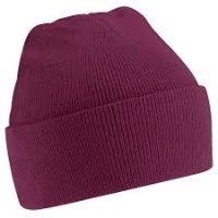 knitted hat burgundy